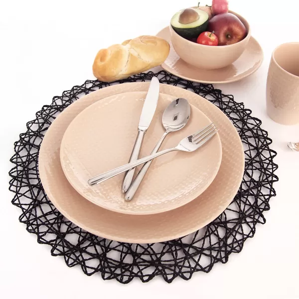 Prostírání papír pr. 35 cm černá