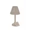 Svícen kov lampa puntík bílý 10x10x20 cm