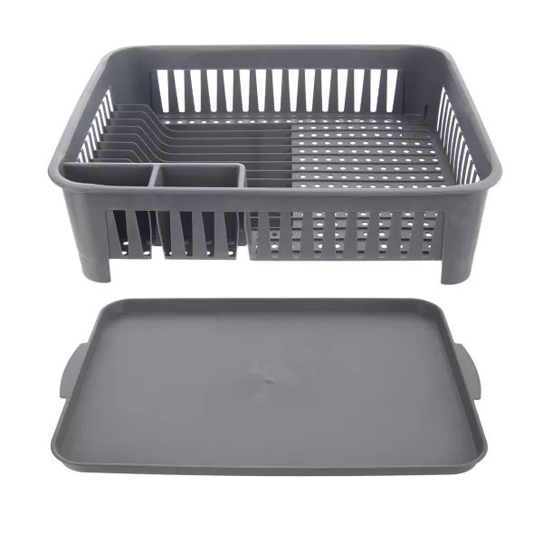 Odkapávač UH Dish 2 díly 43x32x12 cm šedá