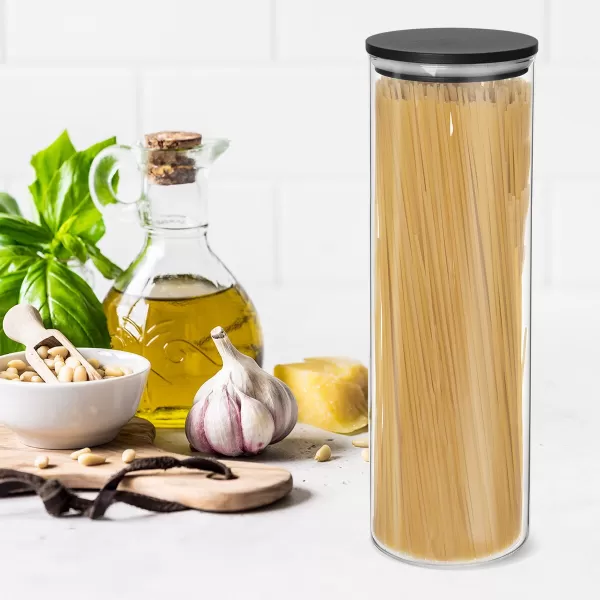 Dóza borosil. sklo/bambus 1,6 l kulatá