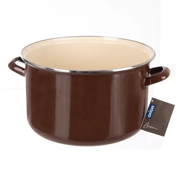 Hrnec smalt BROWN Lem 10 l