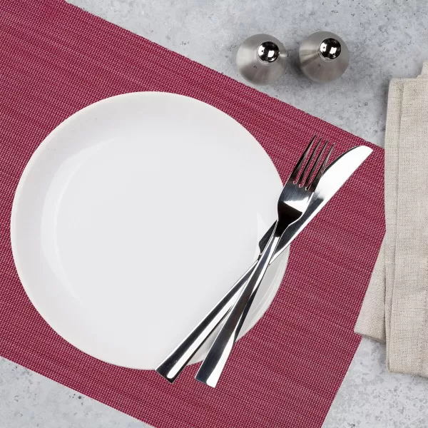 Prostírání PVC/polyester 45x30 cm vínová