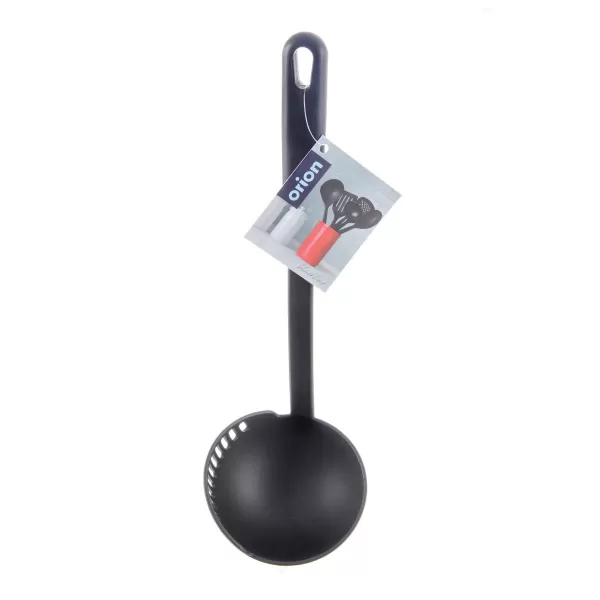 Naběračka termoplast PBT s cedníkem BLACKLINE 30,5 cm, pr. 9 cm