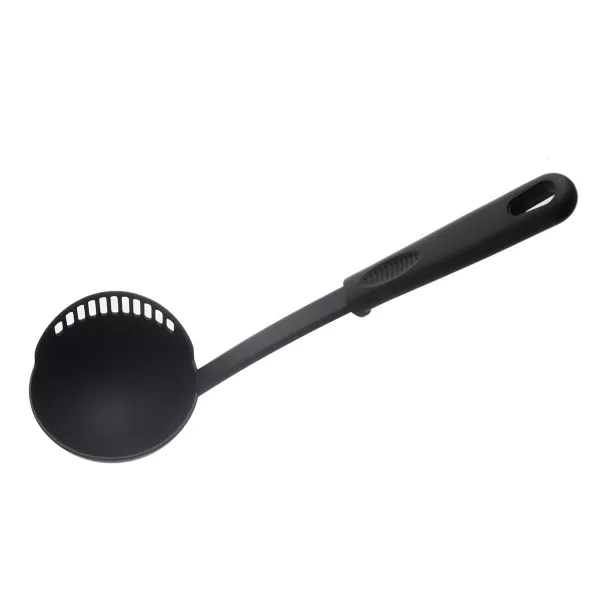 Naběračka termoplast PBT s cedníkem BLACKLINE 30,5 cm, pr. 9 cm