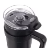 Hrnek TERMO pohár nerez/UH+brčko 1,2 l černá