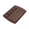 Forma silikon čokoláda tabulky 5 mini+1 maxi hnědá