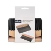 Smetáček+lopatka dřevo/kov mini s magnetem BLACK