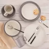 Talíř kamenina dezertní SKANDI pr. 20,5 cm šedá