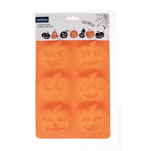 Forma silikon Halloween dýně mix 6 oranžová