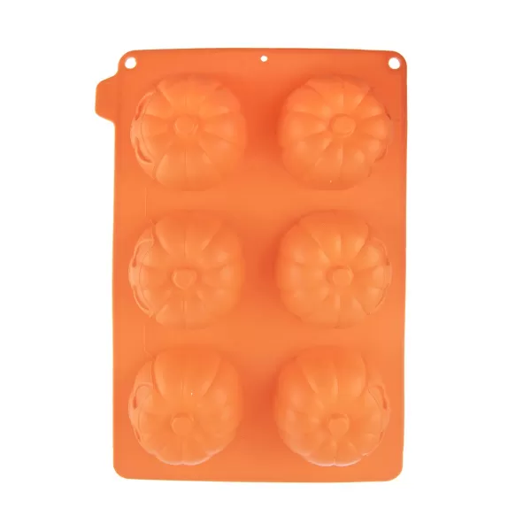 Forma silikon Halloween dýně 3D mix 6 oranžová