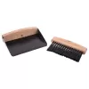 Smetáček+lopatka dřevo/kov mini s magnetem BLACK