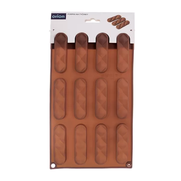 Forma silikon tyčinky 12 hnědá