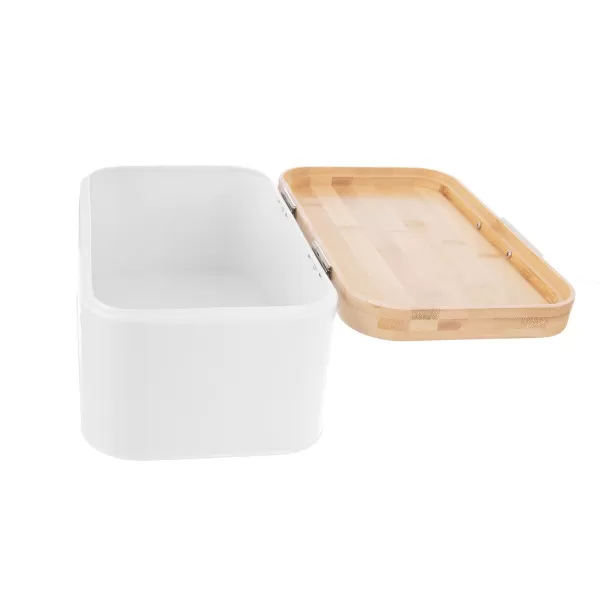 Chlebovka plech/bambus 30x19,5x14,5 cm WHITELINE