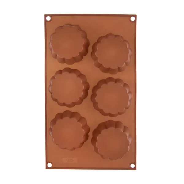 Forma silikon košíčky 6 hnědá