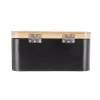 Chlebovka plech/bambus 30x19,5x14,5 cm BLACK
