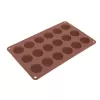 Forma silikon mini věnečky 18 hnědá