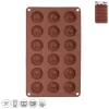 Forma silikon mini věnečky 18 hnědá