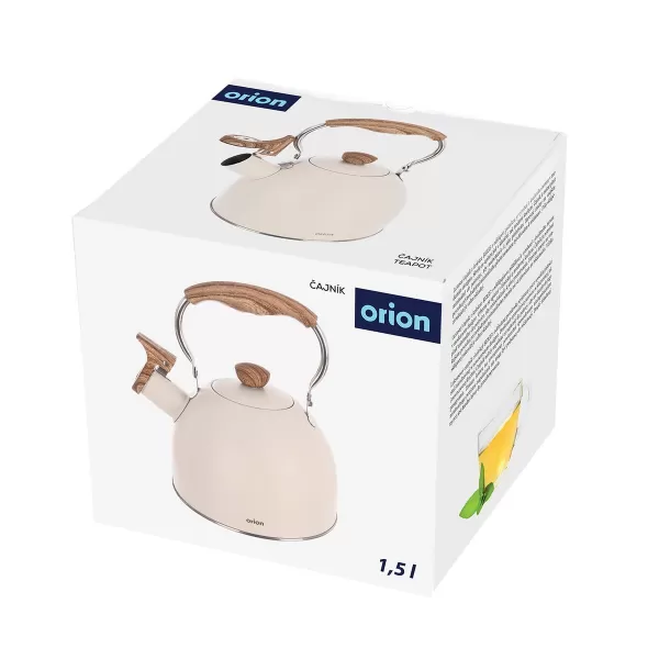 Čajník nerez píšť. BEIGE 1,5 l