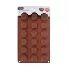 Forma silikon mini věnečky 18 hnědá