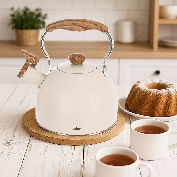 Čajník nerez píšť. BEIGE 1,5 l