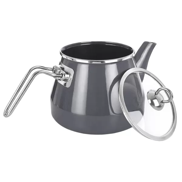 Čajník smalt Grey Lem 2 l