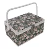 Kazeta na šití dřevo/polyester 31x23,5x16 cm zelená