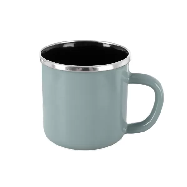 Hrnek smalt GREENISH Lem 0,41 l, pr. 8,8 cm