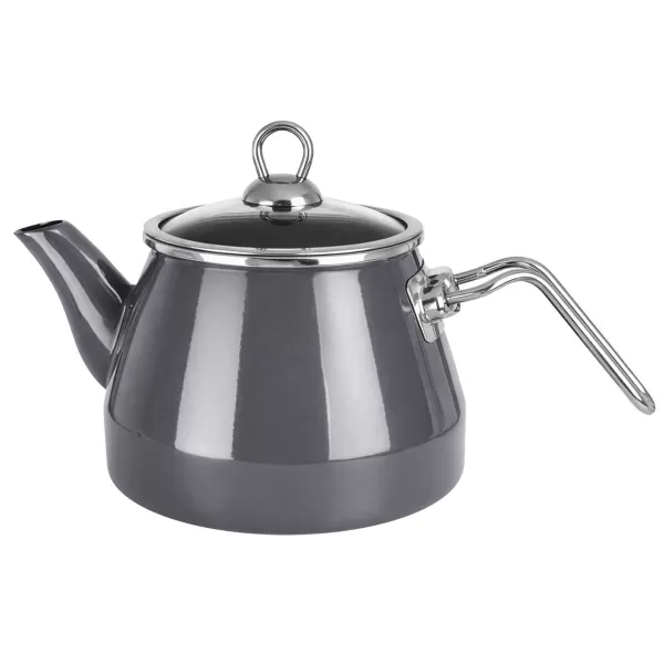 Čajník smalt Grey Lem 2 l