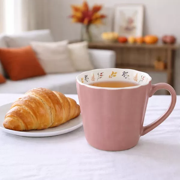 Hrnek porc. PODZIM 0,4 l růžová