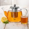 Konvice borosil. sklo+filtr nerez 1,6 l