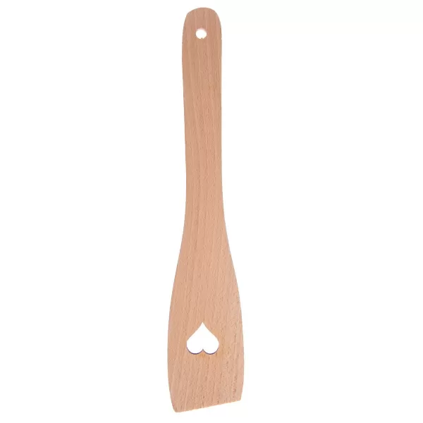 Obracečka dřevo rovná 30 cm SRDCE