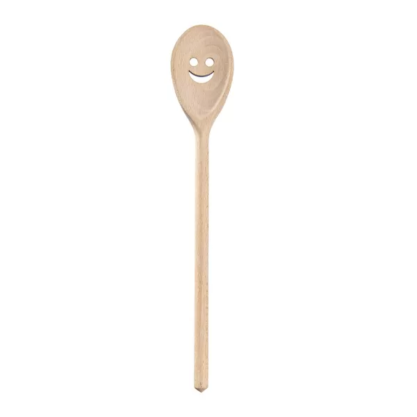 Vařečka dřevo oválná Face 30 cm