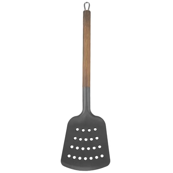 Obracečka termoplast PBT/nerez s otvory 34, 5 cm WOODEN