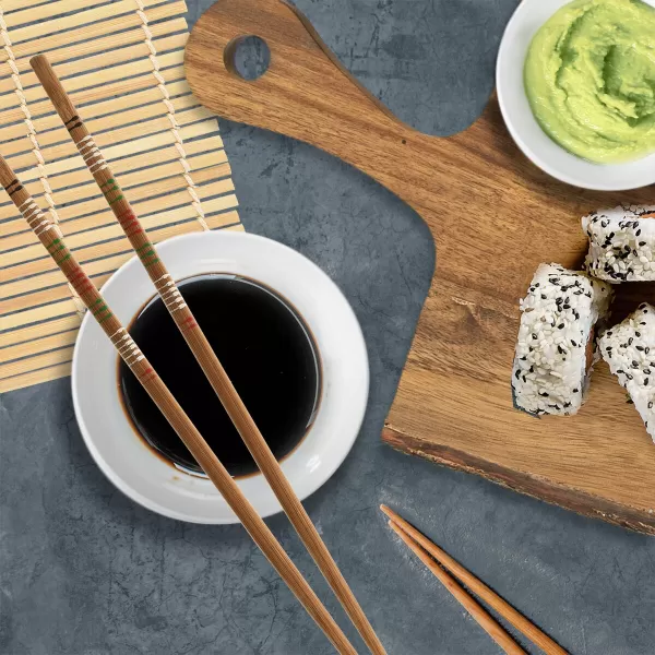 Jídelní hůlky dřevo sushi 5 párů