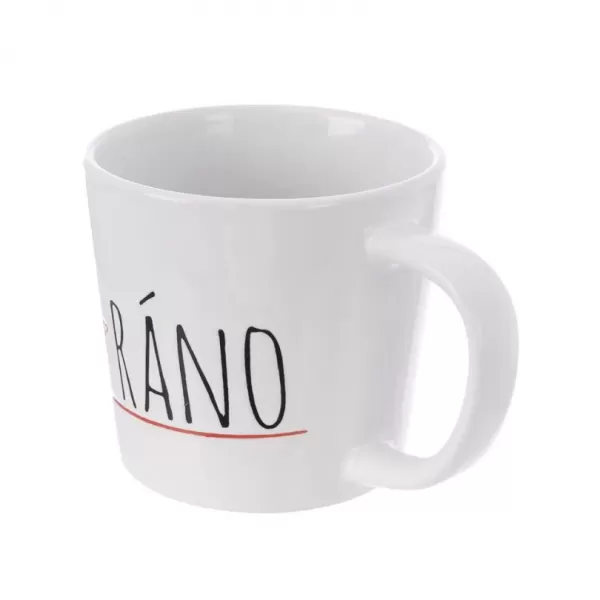 Hrnek ker. ZAS-RÁNO bílý 350 ml