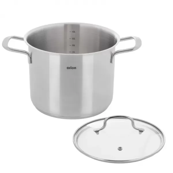 Hrnec nerez ANETT Glass 4,8 l poklice sklo