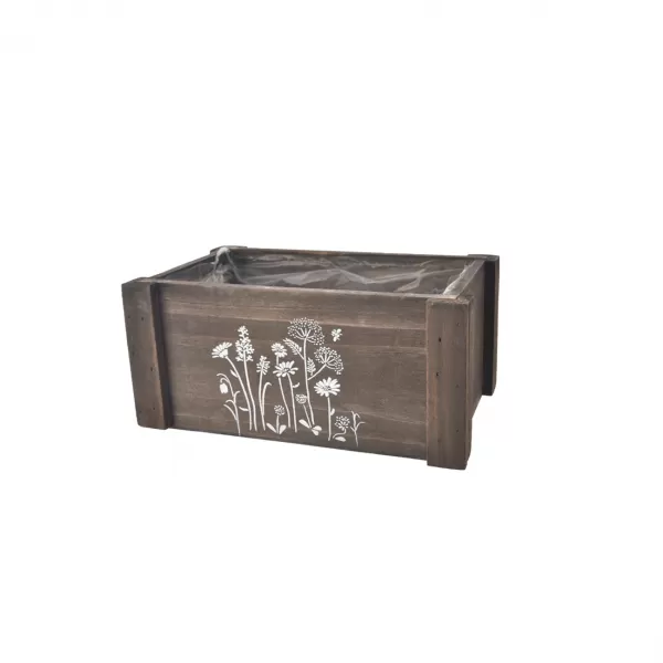 Bedýnka dřevo MEADOW hnědá střední 25x16x11 cm