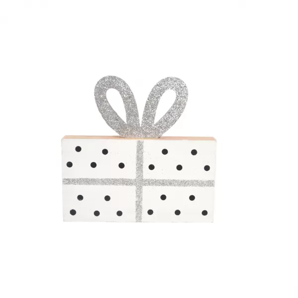 Dárek dřevo bílý 12x2x12 cm