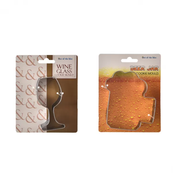 Vykrajovačka plech BEER/WINE 11 cm 2ASS
