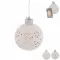 Koule dolomit LED závěsná bílá pr. 10 cm 4ASS