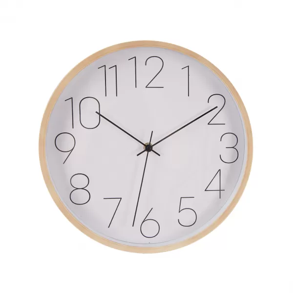 Hodiny nástěnné UH bílé/béžové pr. 31 cm